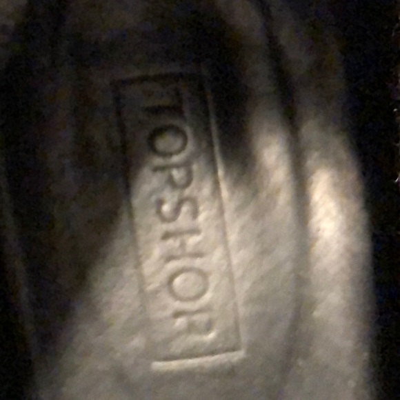 TOPSHOP Leather Lace Up Ankle Boots Size 9/39 - Picture 12 of 14